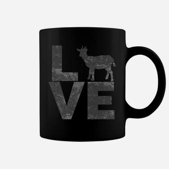 I Love Goats Vintage Look Goat Distressed Shirt Coffee Mug | Crazezy AU