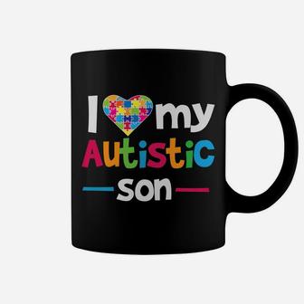 I Love - Heart - My Autistic Son - Autism Awareness Coffee Mug | Crazezy UK
