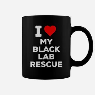 I Love Heart My Black Lab Rescue Dog Coffee Mug | Crazezy AU