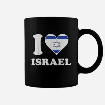 I Love Israel Israeli Flag Heart Coffee Mug | Crazezy