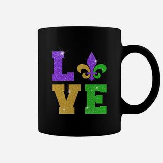 I Love Mardi Gras T-Shirt Fleur De Lis Gift Men Women Sweatshirt Coffee Mug | Crazezy UK
