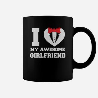 I Love My Awesome Girlfriend Valentine Gift Happy Valentines Day Coffee Mug - Seseable