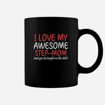I Love My Awesome Stepmom Coffee Mug | Crazezy