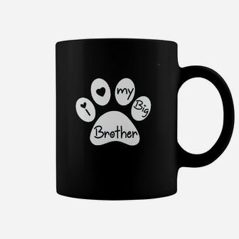 I Love My Big Brother My Sibling Has Paws New To The Pack Coffee Mug - Thegiftio
