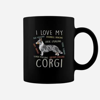 I Love My Cardigan Welsh Corgi Dog Mom Dad Funny Cute Gift Coffee Mug | Crazezy AU