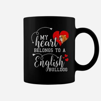 I Love My English Bulldog Valentines Gifts Dog Dad Coffee Mug - Monsterry AU