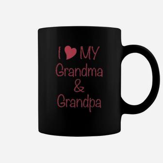 I Love My Grandma And Grandpa Coffee Mug | Crazezy AU