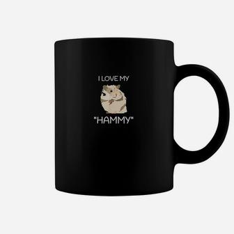I Love My Hammy Gift For Hamster Lovers Funny Cute Hamster Coffee Mug - Thegiftio