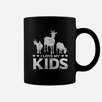 I Love My Kids Goat Coffee Mug | Crazezy