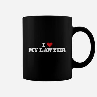 I Love My Lawyer Red Heart Coffee Mug - Thegiftio UK