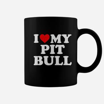 I Love My Pit Bull Coffee Mug - Thegiftio UK
