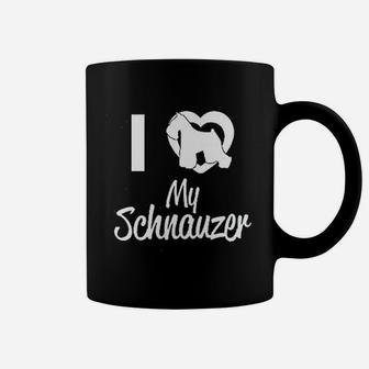 I Love My Schnauzer Coffee Mug | Crazezy