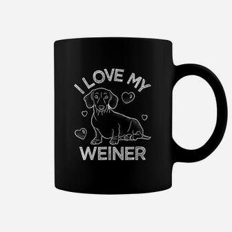 I Love My Weiner Stuffed Animal Party Animal Gift Coffee Mug | Crazezy AU