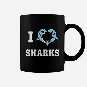 I Love Sharks Coffee Mug | Crazezy