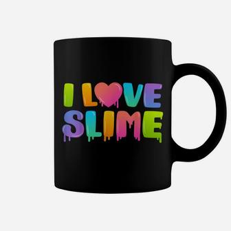 I Love Slime Diy Slime Lovers Kids Girls Boys Heart Rainbow Coffee Mug | Crazezy CA