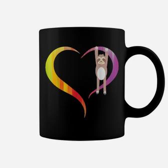 I Love Sloths Valentines Day For Cute Heart Animal Coffee Mug - Monsterry DE