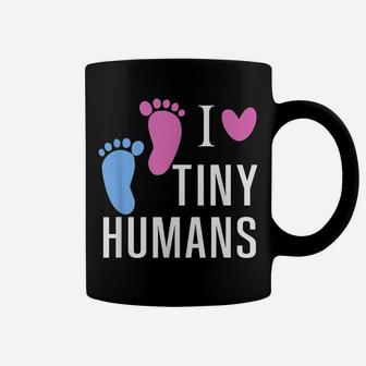I Love Tiny Humans Cute Baby Feet Lover Coffee Mug | Crazezy AU