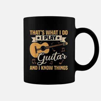 I Play Guitar And I Know Things Coffee Mug - Thegiftio UK