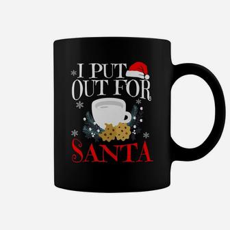 I Put Out For Santa Cookies And Milk Christmas Treat Gifts Coffee Mug | Crazezy UK