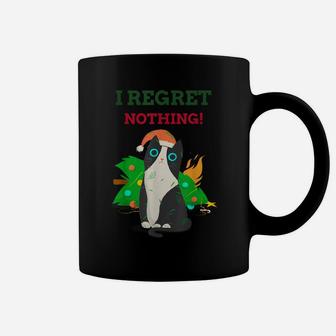 I Regret Nothing Apparel Christmas Cat Lovers Funny Things Coffee Mug | Crazezy AU