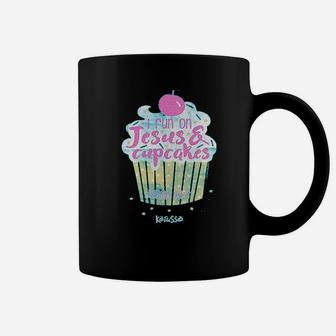 I Run On Jesus And Cupcakes Coffee Mug | Crazezy