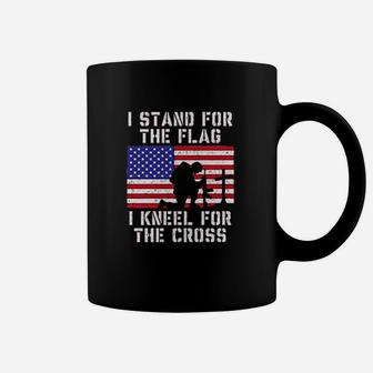 I Stand For The Flag I Kneel For The Cross Coffee Mug | Crazezy DE