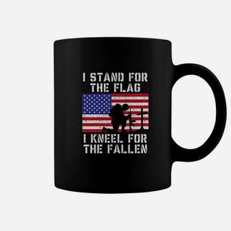 I Stand For The Flag I Kneel For The Fallen Americana Coffee Mug | Crazezy