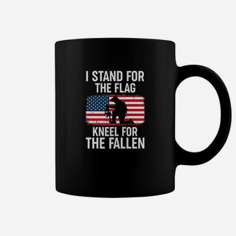 I Stand For The Flag Kneel For The Fallen Coffee Mug | Crazezy