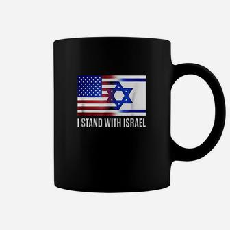 I Stand With Israel Patriotic Usa And Israel Flag Coffee Mug | Crazezy AU