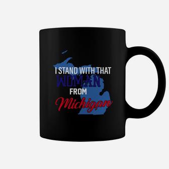 I Stand With That Woman From Michigan Map Shirt Coffee Mug - Thegiftio UK