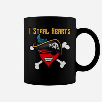 I Steal Hearts Pirate Funny Valentines Day For Boys Coffee Mug - Thegiftio UK
