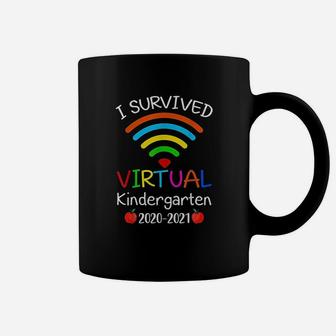 I Survived Virtual Kindergarten End Of Year Distance Learnin Coffee Mug | Crazezy DE