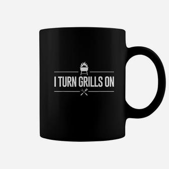 I Turn Grills On Bbq Grilling Master Barbecue Coffee Mug | Crazezy