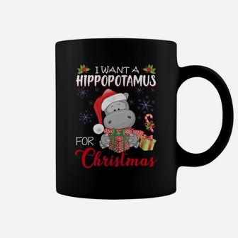 I Want A Hippopotamus For Christmas Xmas Hippo For Kid Women Sweatshirt Coffee Mug | Crazezy
