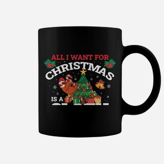 I Want A Sloth For Christmas Coffee Mug | Crazezy