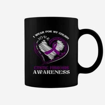 I Wear For My Cousin Cystic Fibrosis Awareness Coffee Mug - Thegiftio UK