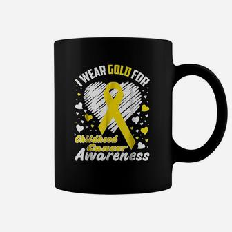 I Wear Gold For Childhood Coffee Mug | Crazezy DE