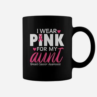 I Wear Pink For My Aunt Coffee Mug | Crazezy