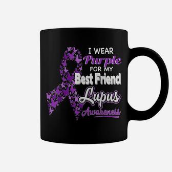 I Wear Purple For My Best Friend - Lupus Awareness Coffee Mug | Crazezy