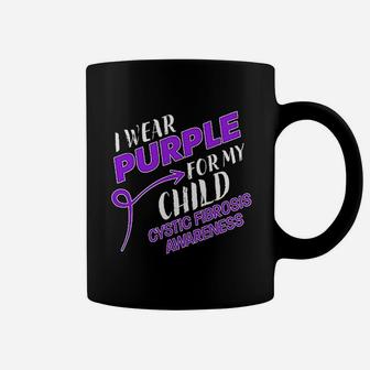 I Wear Purple For My Child Coffee Mug | Crazezy