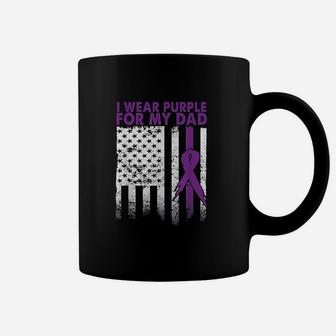 I Wear Purple For My Dad Coffee Mug | Crazezy CA