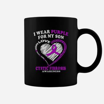 I Wear Purple For My Son Coffee Mug | Crazezy DE