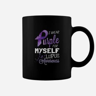 I Wear Purple For Myself Lupus Awareness Coffee Mug | Crazezy UK