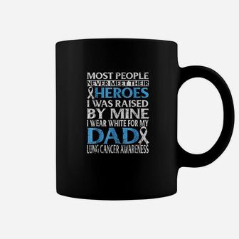 I Wear White For My Dad Coffee Mug | Crazezy DE