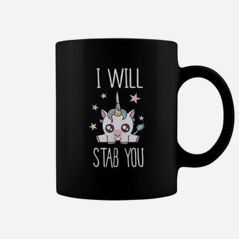I Will Stab You Unicorn Coffee Mug - Thegiftio UK
