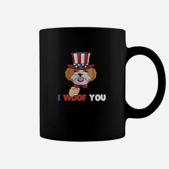 I Woof You 4Th Of July Independence Cute Dogs Coffee Mug - Monsterry