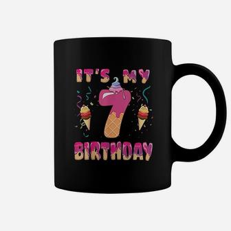 Ice Cream 7Th Birthday Coffee Mug | Crazezy