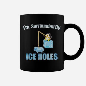 Ice Fishing Funny Quotes Shirt Ice Sarcasm Winter Hobbies Coffee Mug | Crazezy