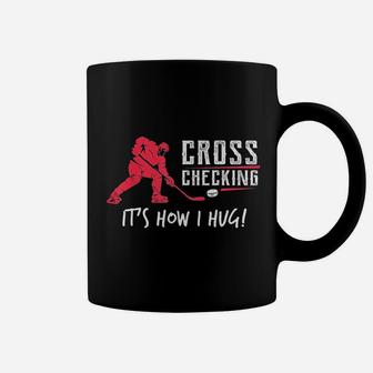 Ice Hockey Cross Checking Coffee Mug | Crazezy