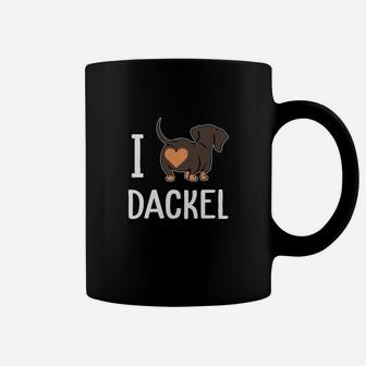 Ich liebe Dackel Tassen, Lustiges Hundemotiv für Dackelfans - Seseable
